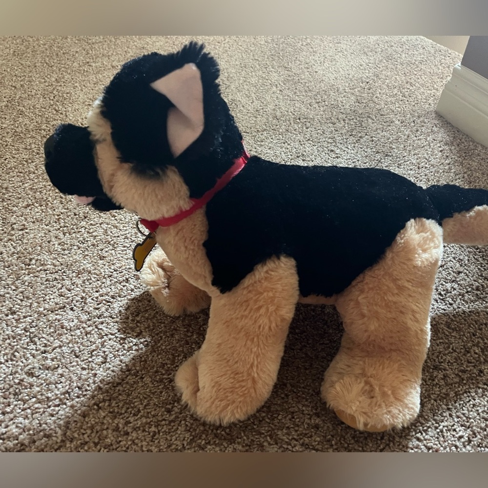 Build-A-Bear German Shepherd Plush Stuffed Dog Red Collar Soft Cuddly Toy EUC